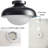 Modern Barn Ceiling Light Fixture Opal Glass Shade-367341277