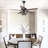 Joylynn 52" Modern Farmhouse Ceiling Fan with Caged Light Kit and Remote Control