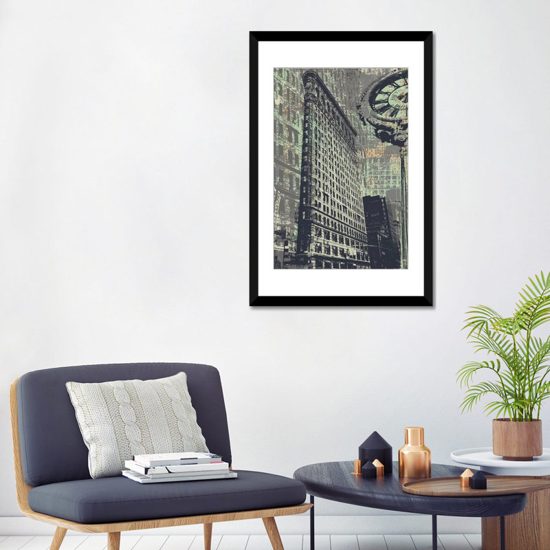 175 Fifth Avenue, impression sur toile tendue, H 32 po x l 24 po x P 1 po, Papier d'art encadré noir, Blanc