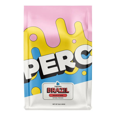 PERC Brazil Legender Single Origin Whole Bean Coffee 5 Lb. WS-110PRBRZL5LB