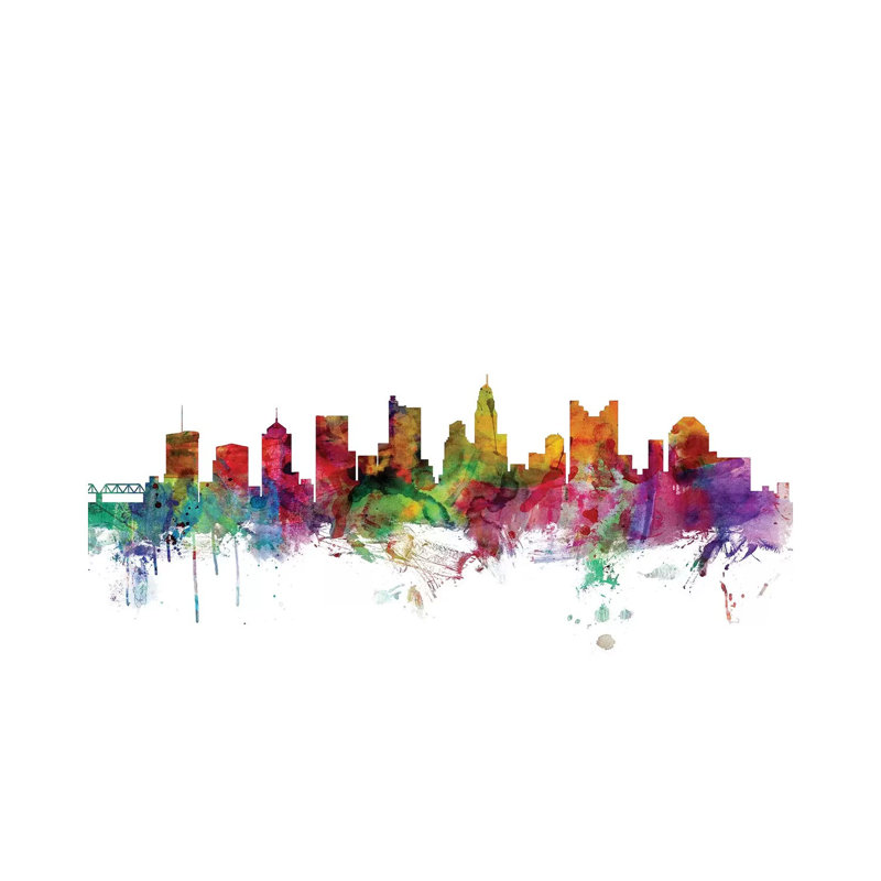 Columbus, Ohio Skyline by Michael Tompsett - Wrapped Canvas Gallery-Wrapped Canvas Giclée, 30.48 cm H x 45.72 cm W