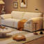 Coussin modulaire 94,49 po blanc crème en polyester-129412343