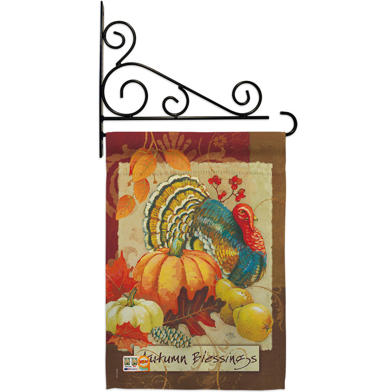 Double Sided 18.5'' H x 13'' W Polyester Animal Flag Set