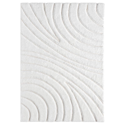 Koo Geometric Cream Area Rug