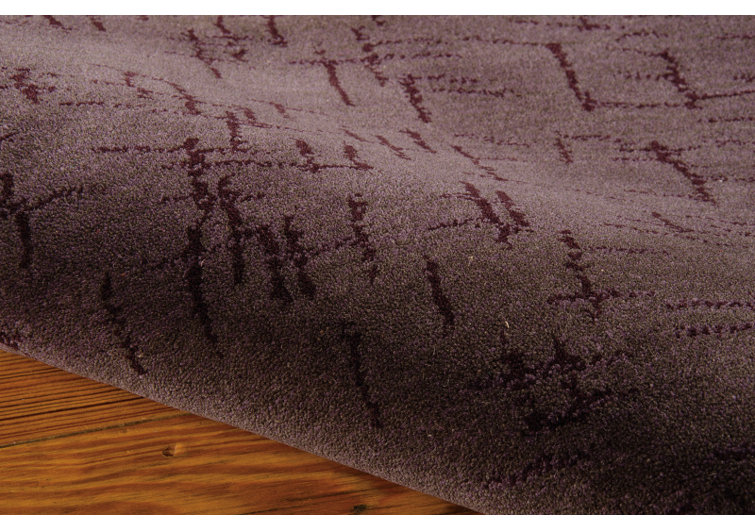 Wool Area Rug in Dark Brown