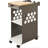 Mini Rolling 2-Compartment Laptop Storage Cart