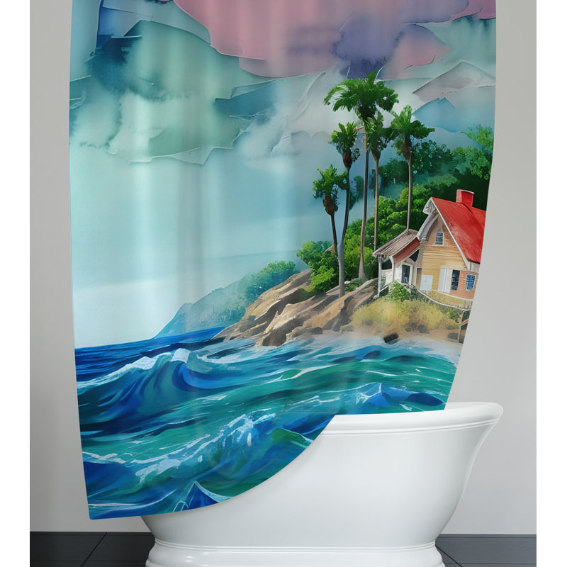Rideau de douche Cullin, H 72 po x l 70 po