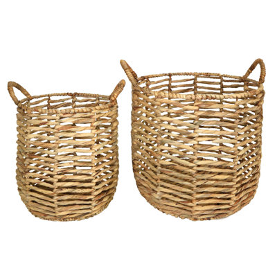 Wicker 2 Piece Basket Set
