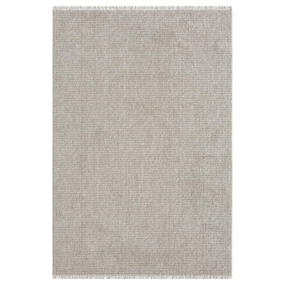 Textured Fringed Area Rug