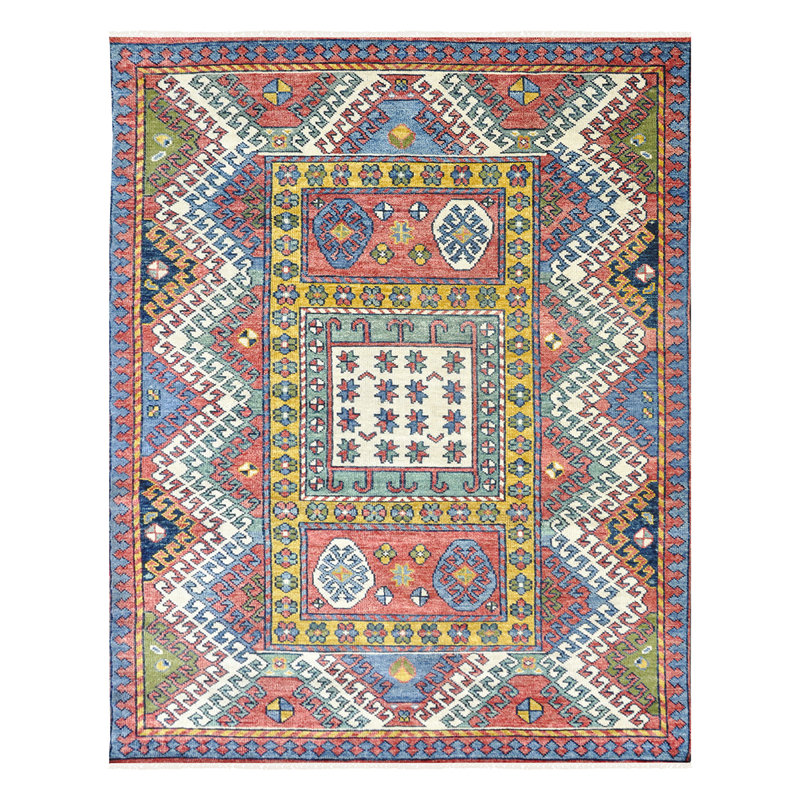 Tapis multicolore de haute qualité noué à la main