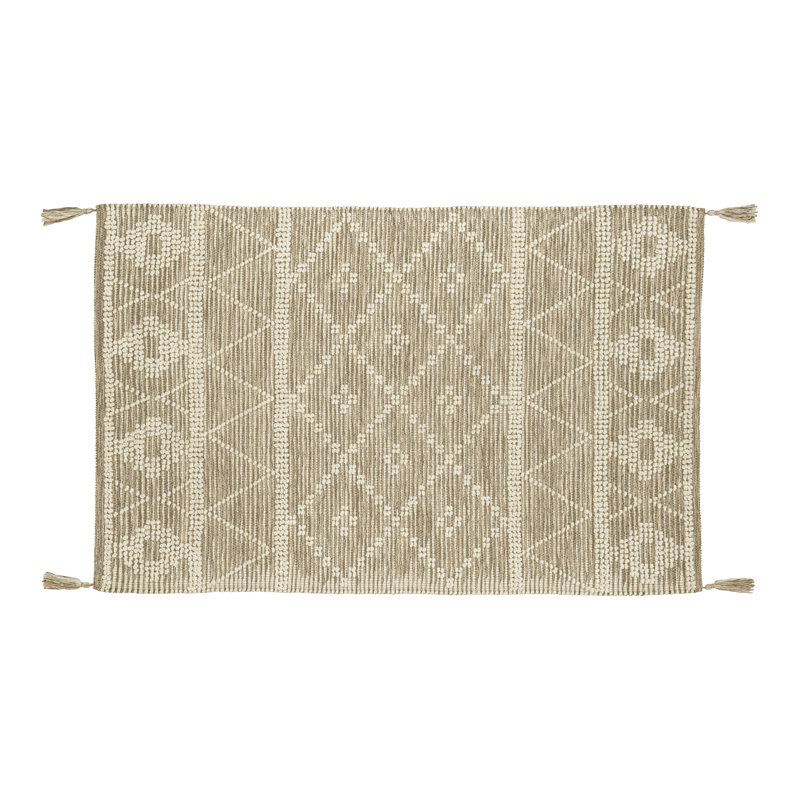 Moroccan Indoor Rug, Rectangle 3'6" x 5'6"