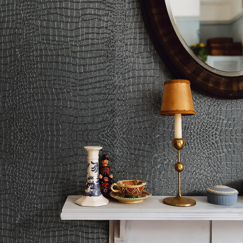 Papier peint auto-adhésif texturé Crocodile