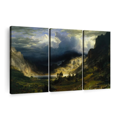 " Storm In Rocky Mountains Mt. Rosalie Wall Art "