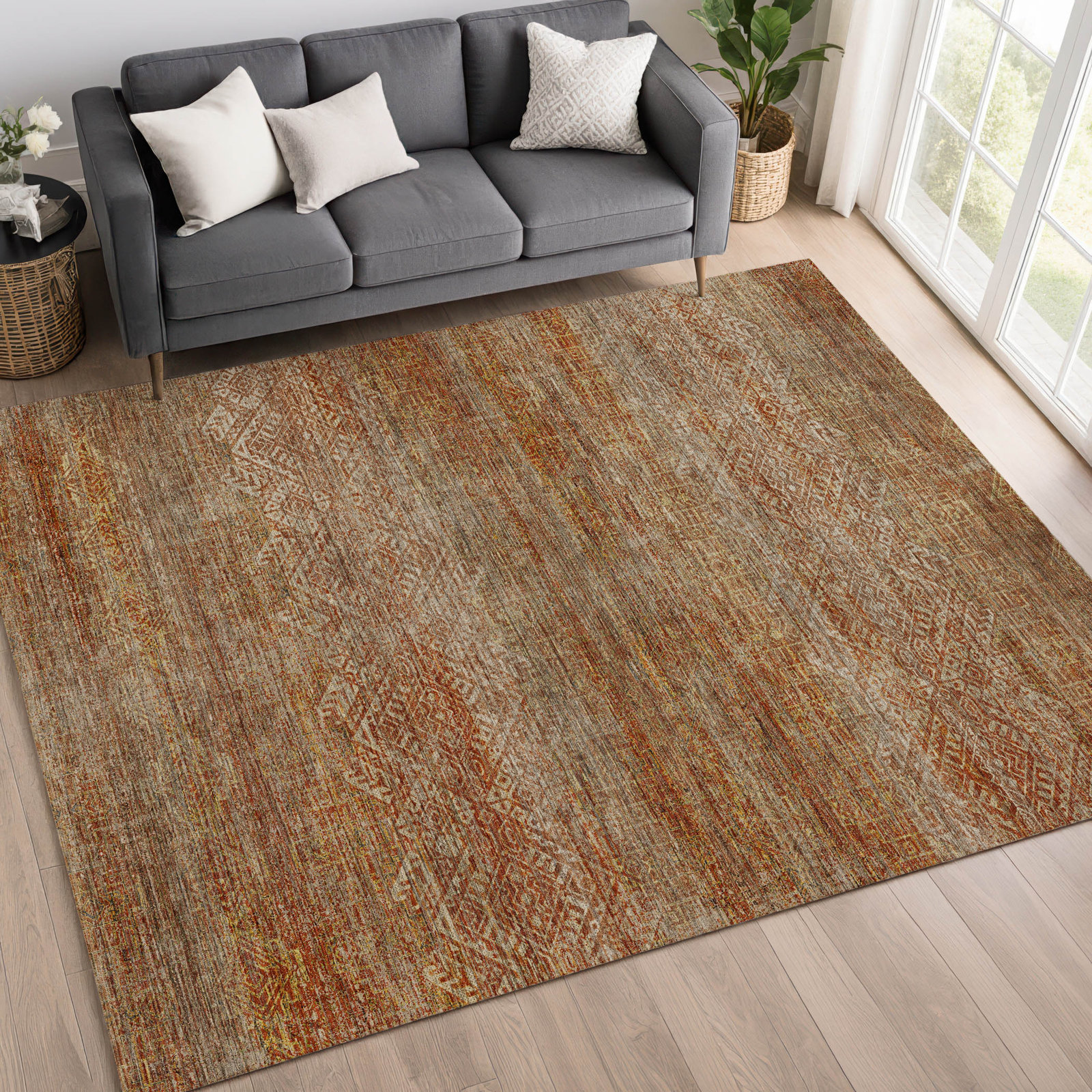 Rug, Paprika, 6'6" x 9'6"