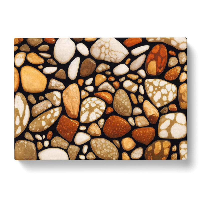 XXX-H1022-WF-10318X Wonderful River Pebbles - Wrapped Canvas Print