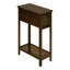 Table d'appoint, table de bout, table de chevet, étroite, tiroir de rangement, placage, transitionnel