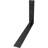 2 1/2"W x 18"D x 12"H Countertop Support Steel Heavy Duty Bracket w/ Gusset, Powder Coated Black-785416815
