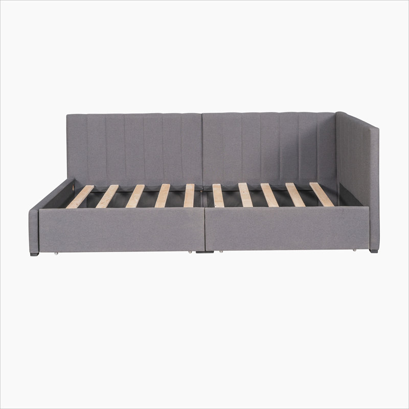 Sofa Bed Frame No Box Spring Needed, Gray