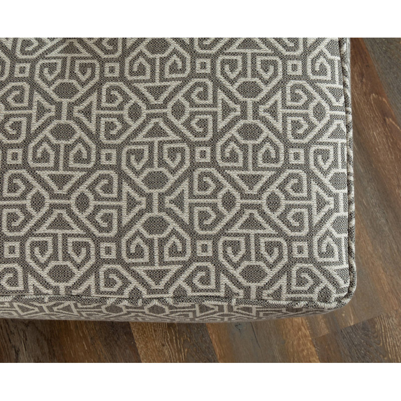 Repose-pieds Alcott Hill® Zaid, Gris / blanc