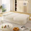 Canapé 78,7 "moderne 2 en 1 pliable avec couverture fonctionnelle et 2 coussins moelleux-1753443101