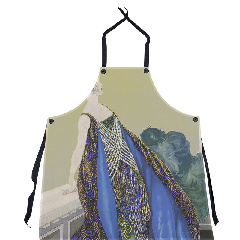 Bib Apron, Yellow/Blue