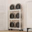 Chariot de rangement mince en plastique à 5 niveaux avec roulettes - Organisateur de rangement multifonctionnel-1539688091