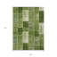 Tapis intérieur / extérieur lavable patchwork vert olive et artichaut 9 pi x 12 pi HomeRoots