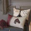 Coussin décoratif en similicuir à imprimé animal équestre