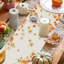 Chemin de table d'automne chemin de table vache citrouille feuille d'érable toile de jute