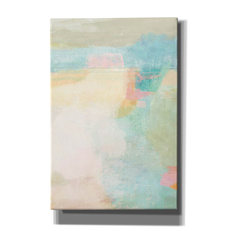 «Orange Sweep 2» par Suzanne Nicoll, art mural sur toile, H 18 po x l 12 po x P 0,75 po