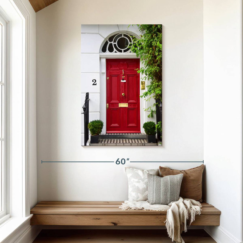 Porte géorgienne Lilie Red, H 45 po x l 30 po