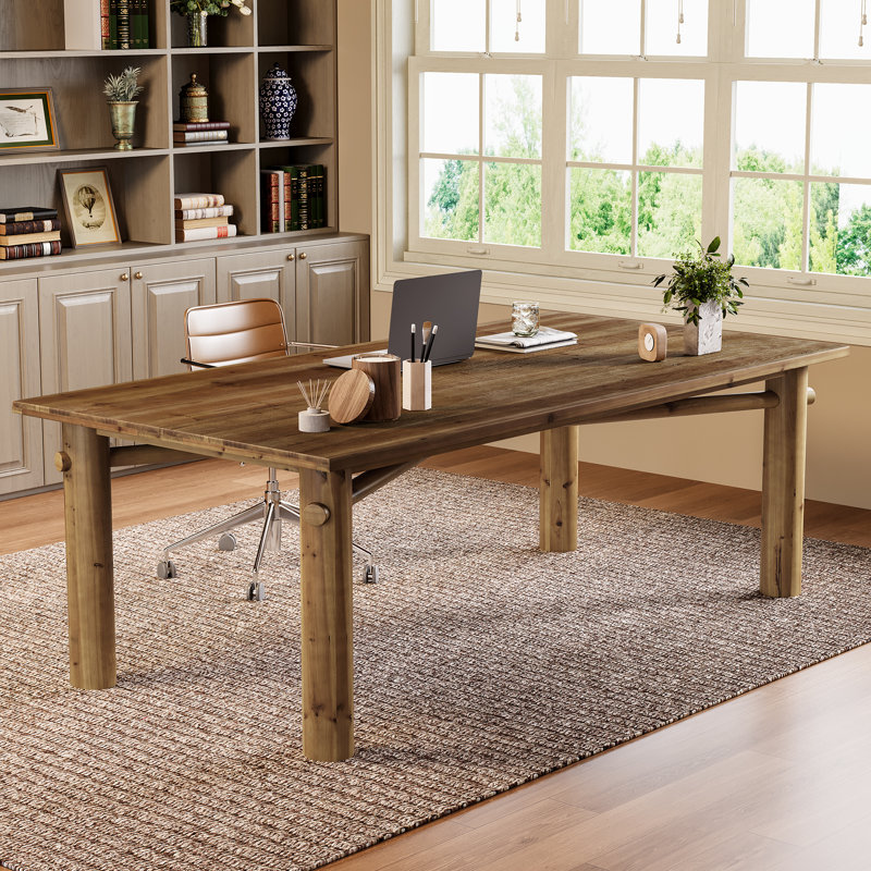 Bureau d'ordinateur de bureau à la maison 62,99 po Brown