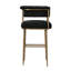 Beyan Upholstered Counter Stool with Metal Frame-284218421