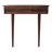 Solid Wood Backless Mounted Console, 1-Drawer, Chestnut, Brown