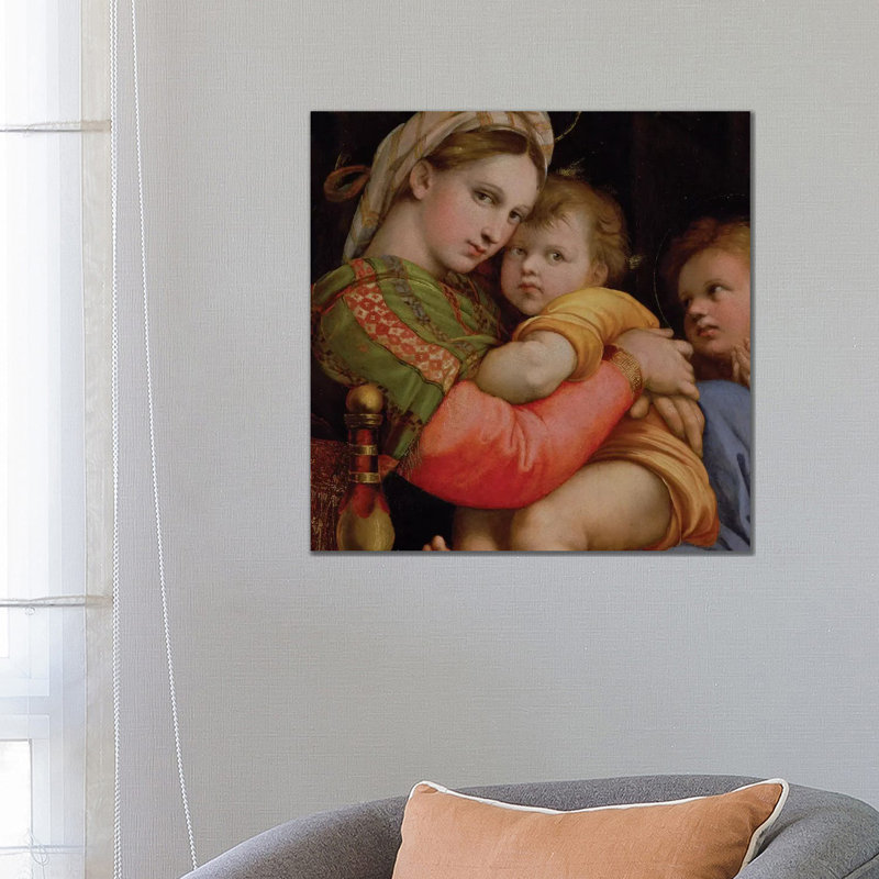 The Madonna Of The Chair by Raphael - Wrapped Canvas Gallery-Wrapped Canvas Giclée, 66.04 cm H x 66.04 cm W x 1.91 cm D