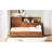 Walnut Twin - Size Wooden Daybed With 3 Storage Drawers, Shelf, Sockets And For Organized Living Space Featuring Headboard Tech