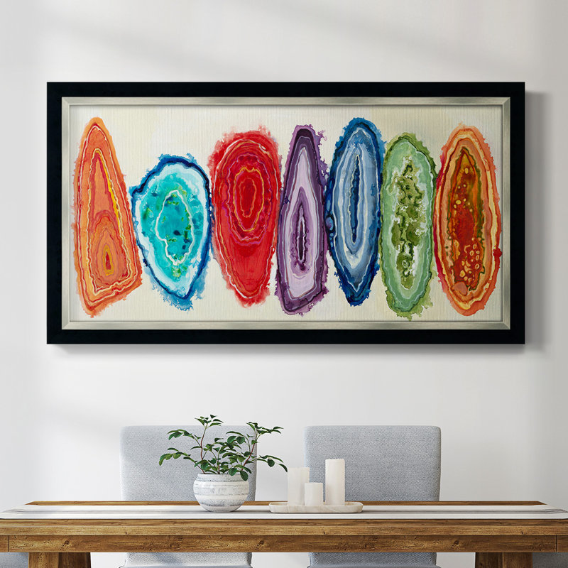 Geode Slice - reproduction d'art sur toile simple, H 29 po x l 53 po x P 2,5 po