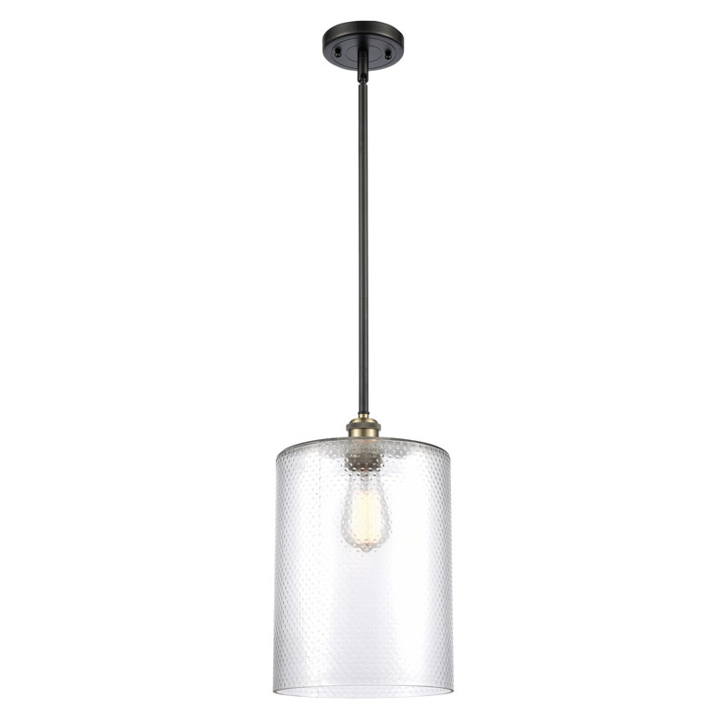 Leilani 1 - Light Single Pendant, Clear, No Bulb Included, Black Antique Brass