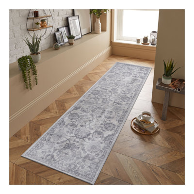Tapis gris / argent / oriental Collection