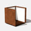 Bac à fleurs cubique en acier Corten Series-20733627