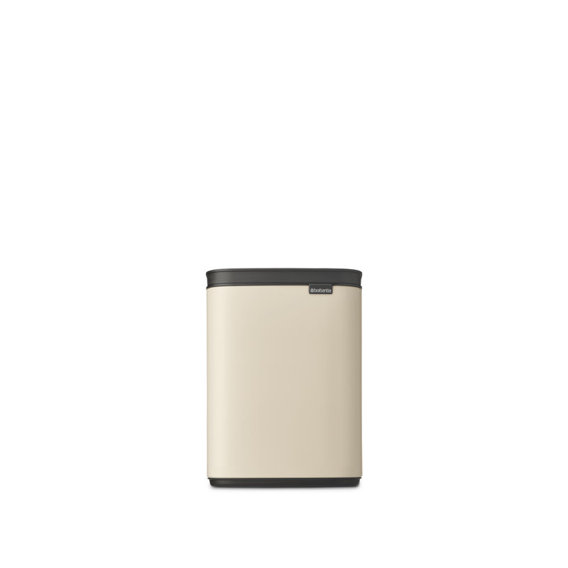 Brabantia Bo Trash Can, 1.1 Gallon (4 Litre), Soft Beige, 1.1 Gallon