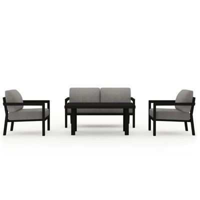 Vivant 4 Piece Sofa Seating Group with Sunbrella Cushions -  Joss & Main, E27C0909FE724245A625A09A34B511F2