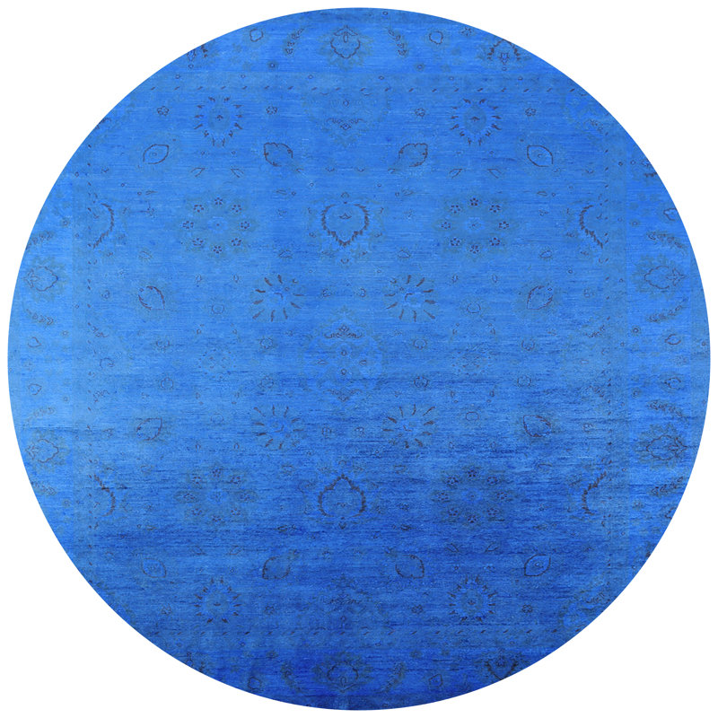 Tapis oriental bleu Hypes, Rond 4 pi