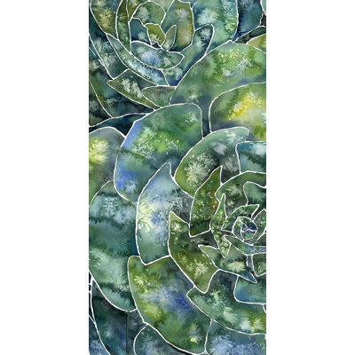 Abstract succulents - 15.75"x31.50" Desk mat