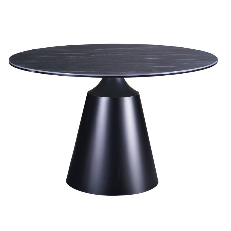 Table de salle à manger ronde 47 "avec plateau en céramique
