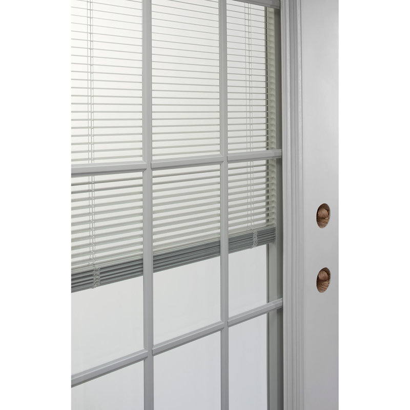 Porte d'entrée avant en fibre de verre apprêtée, Droite / vers l'intérieur, H 81,75 po x l 36 po x P 6,56 po