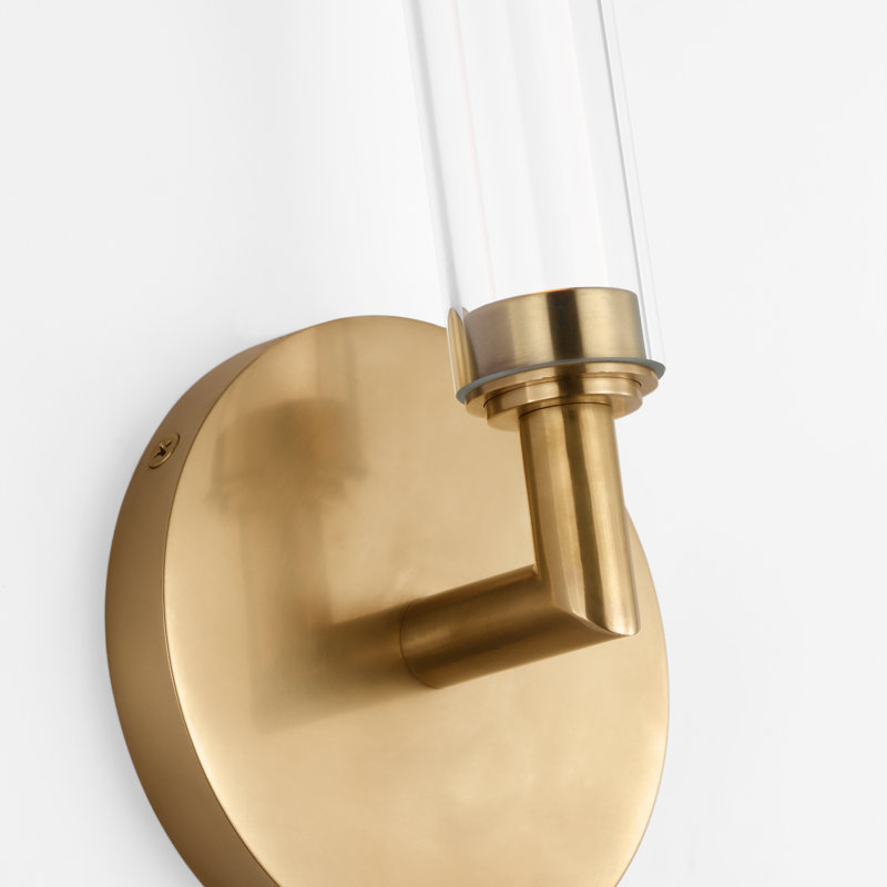 Poza 1 - Light LED Armed Sconce, Hand-Rubbed Antique Brass