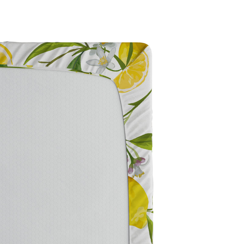 Microfiber Floral Fitted Sheet, Full Fitted Sheet