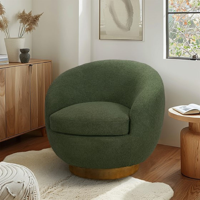 de salon pivotant à base en bois