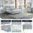 Queen Size Grey Platform Bed Frame